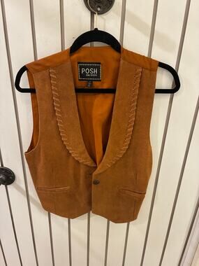 Vintage Posh Genuine Leather Vest